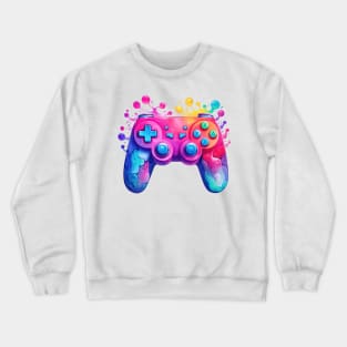 Retro Melting Gamepad #2 Crewneck Sweatshirt